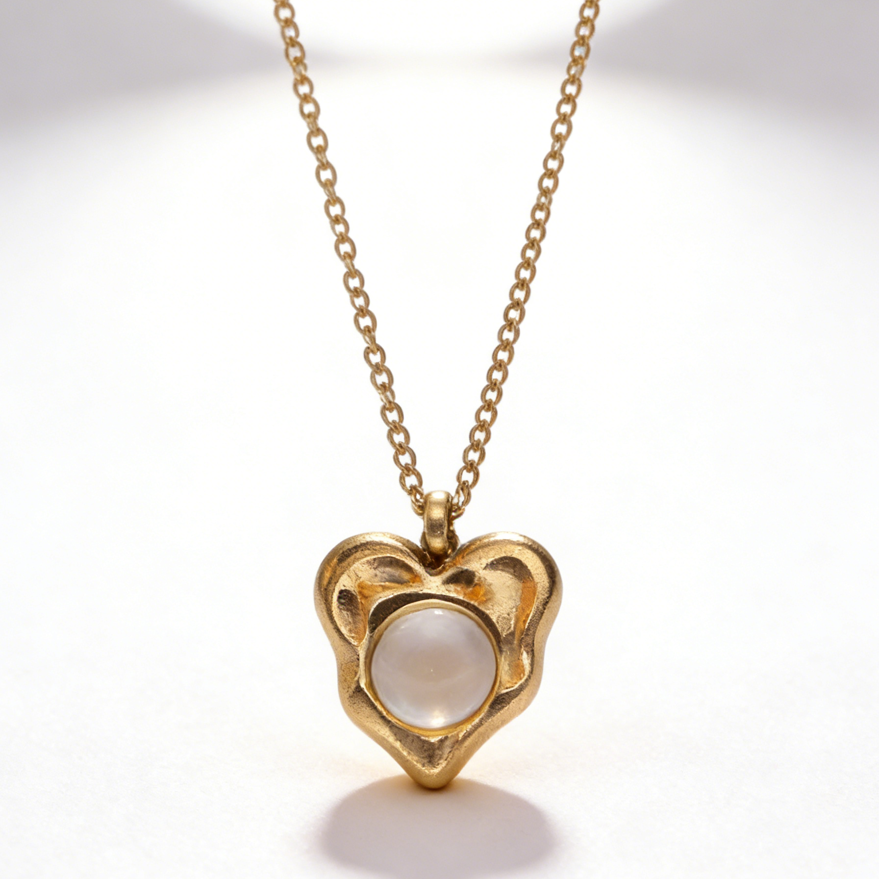 Valentine necklace amour gold plated