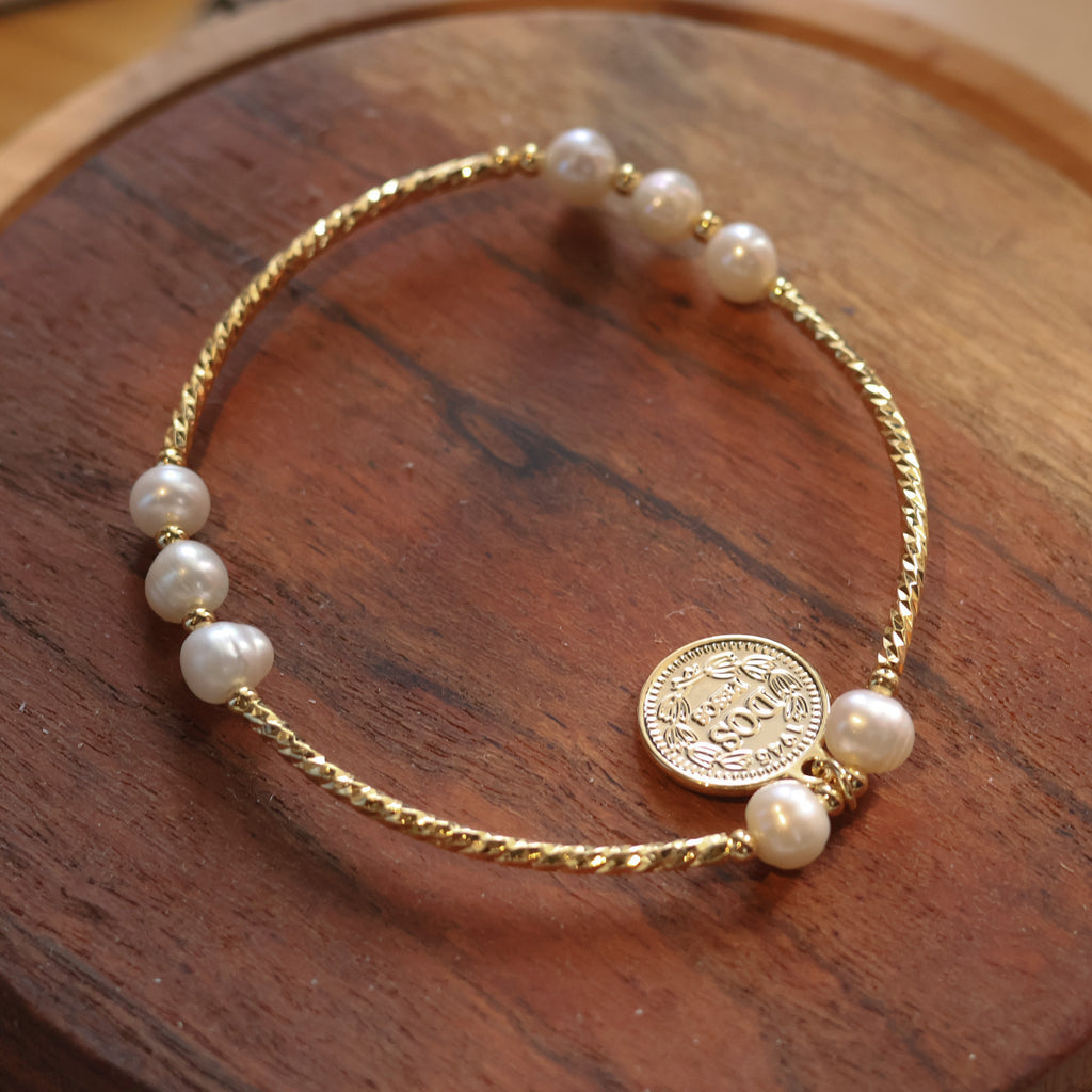 Vida gold plated handmade bracelet