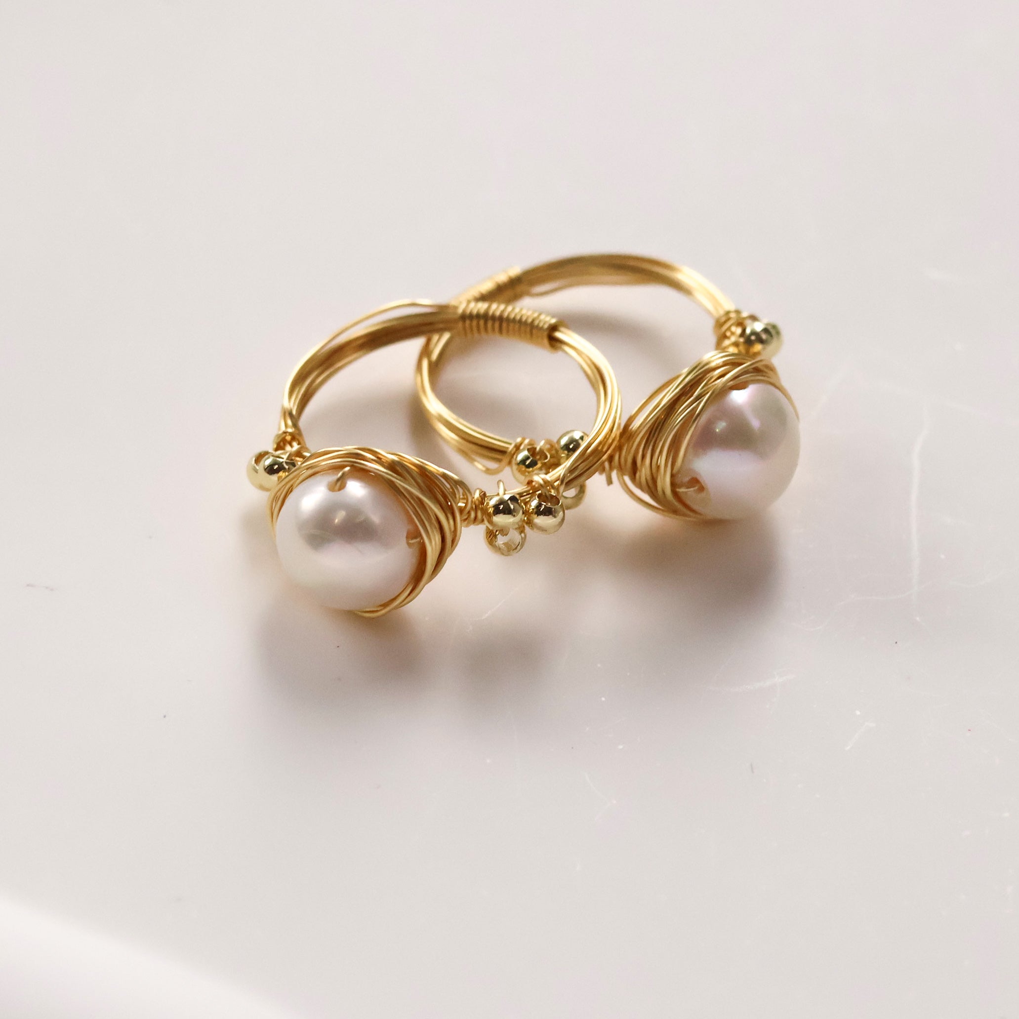Handmade Pearl Nest Ring