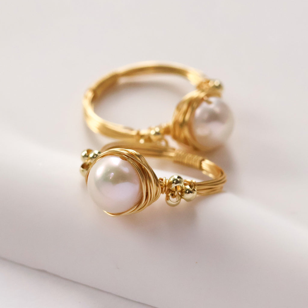 Handmade Pearl Nest Ring