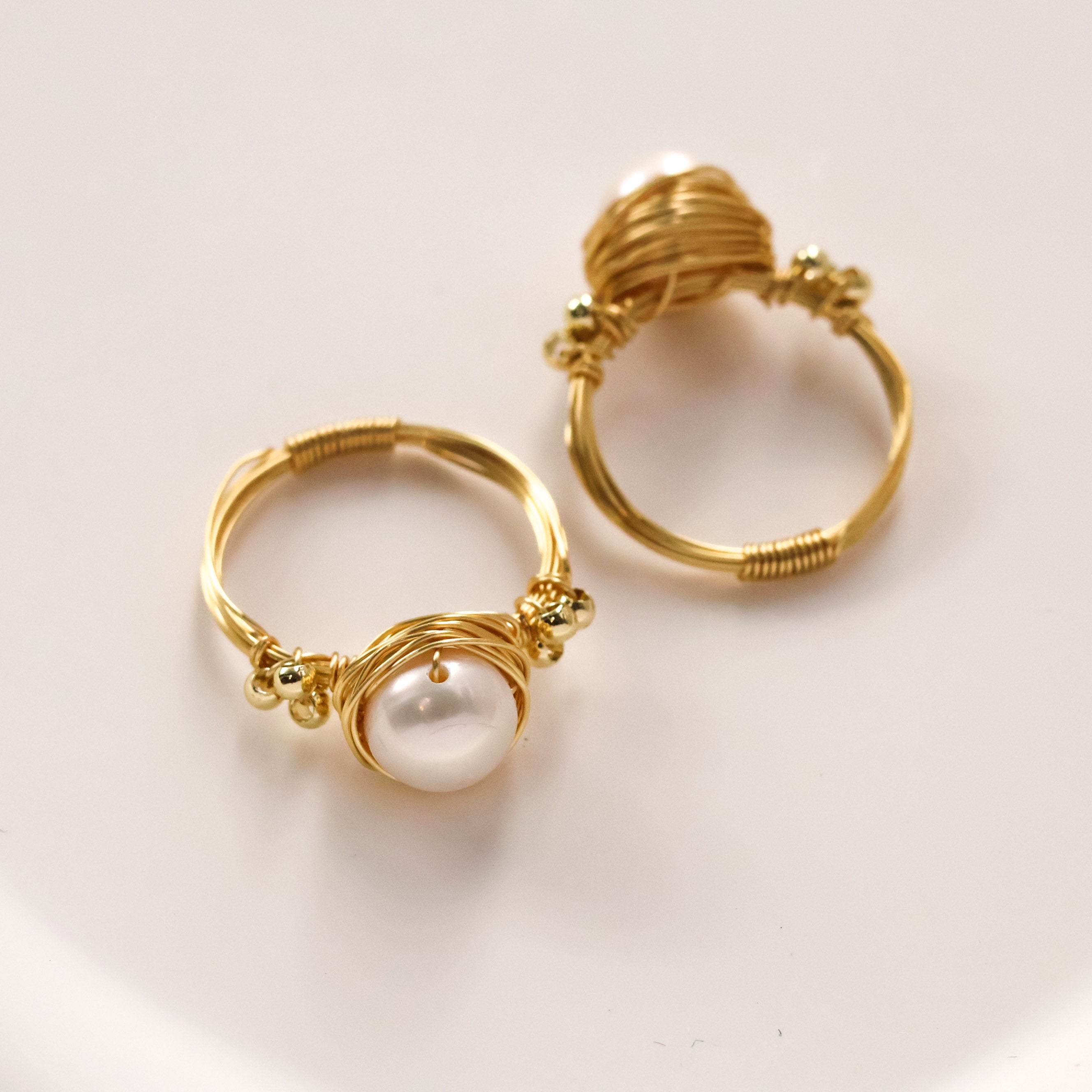 Handmade Pearl Nest Ring