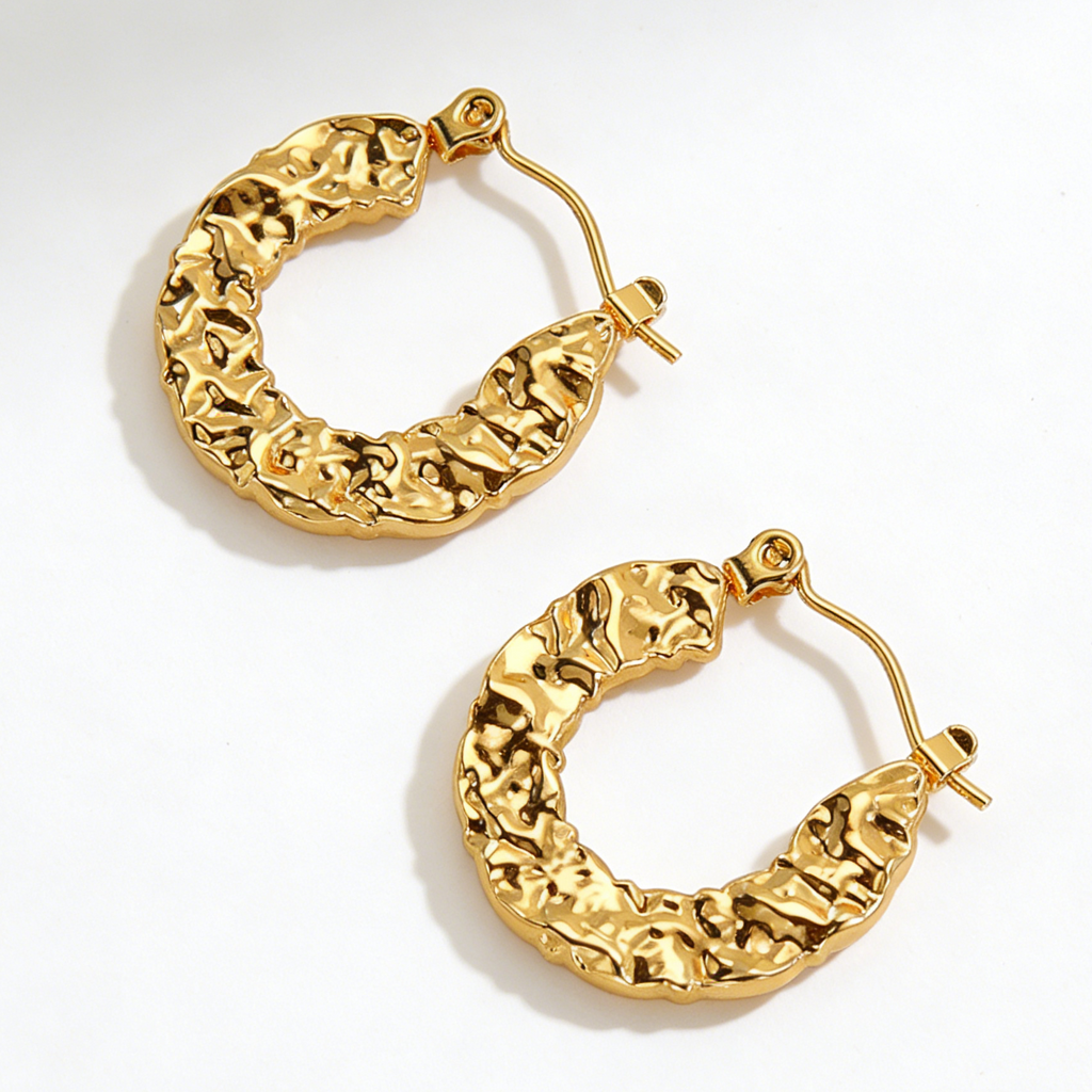 Alex Gold plated huggies earrings