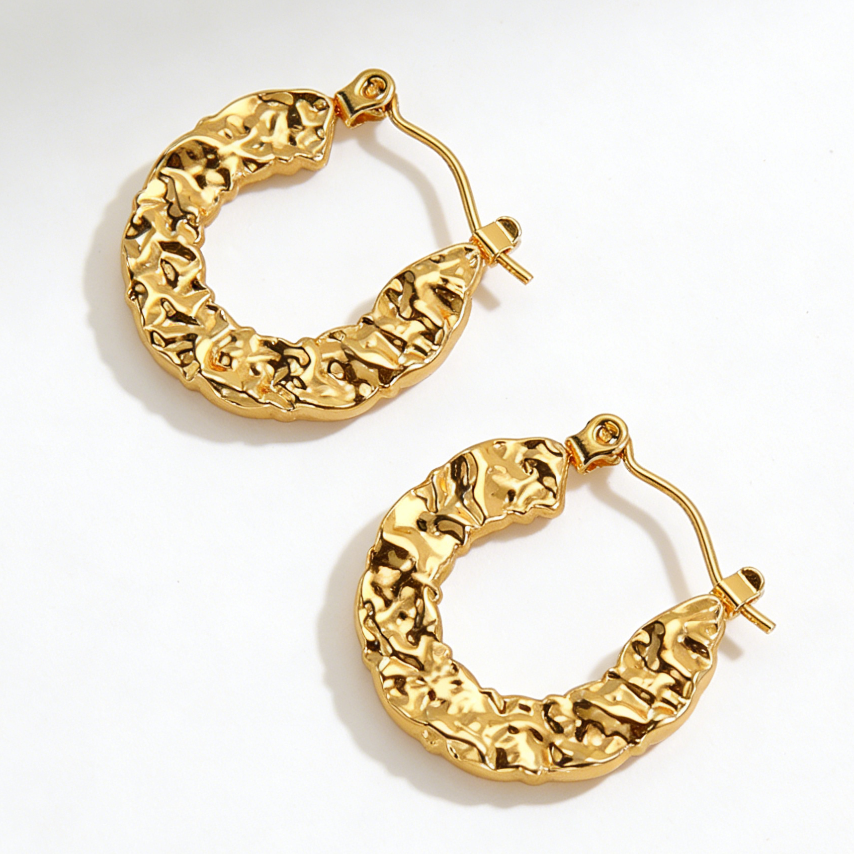 Alex Gold plated huggies earrings