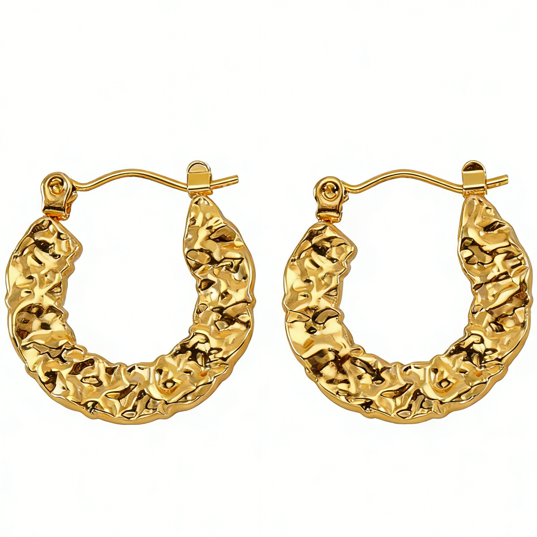 Alex Gold plated huggies earrings
