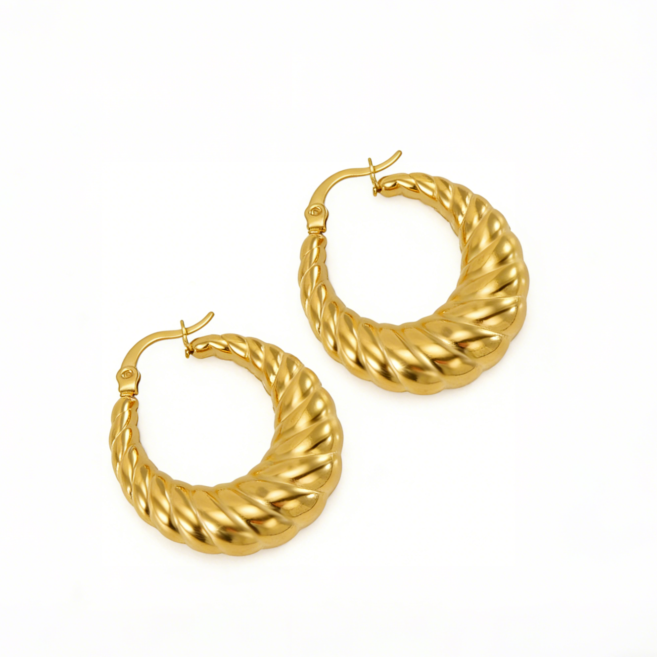 Jackie Gold plated huggies assorted