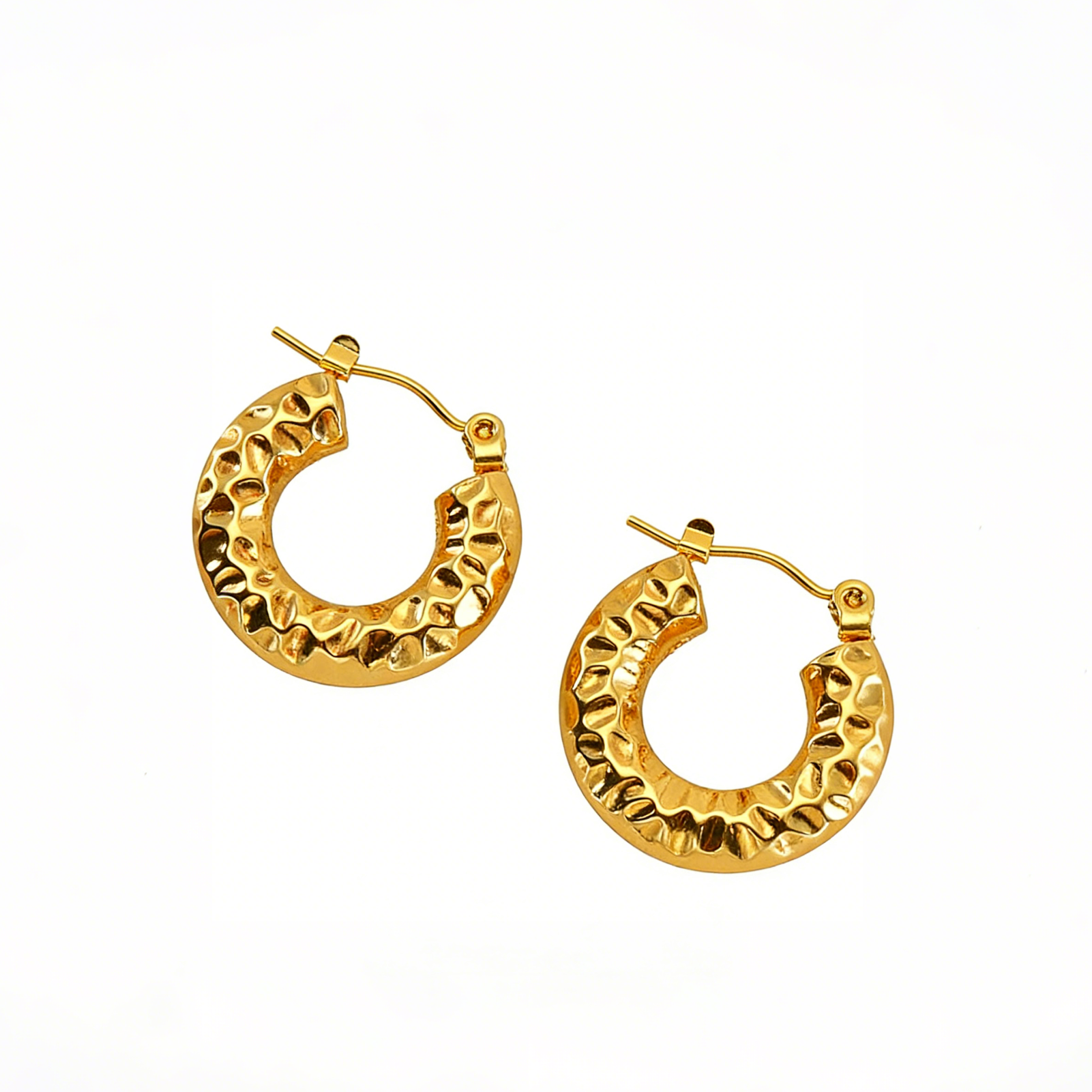 Abby Gold plated huggies earrings