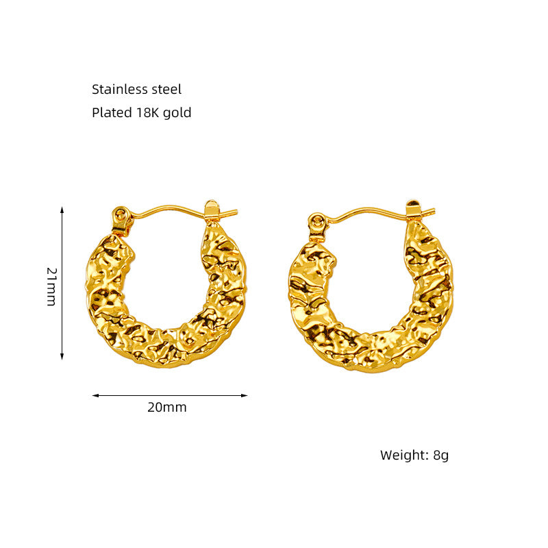 Alex Gold plated huggies earrings