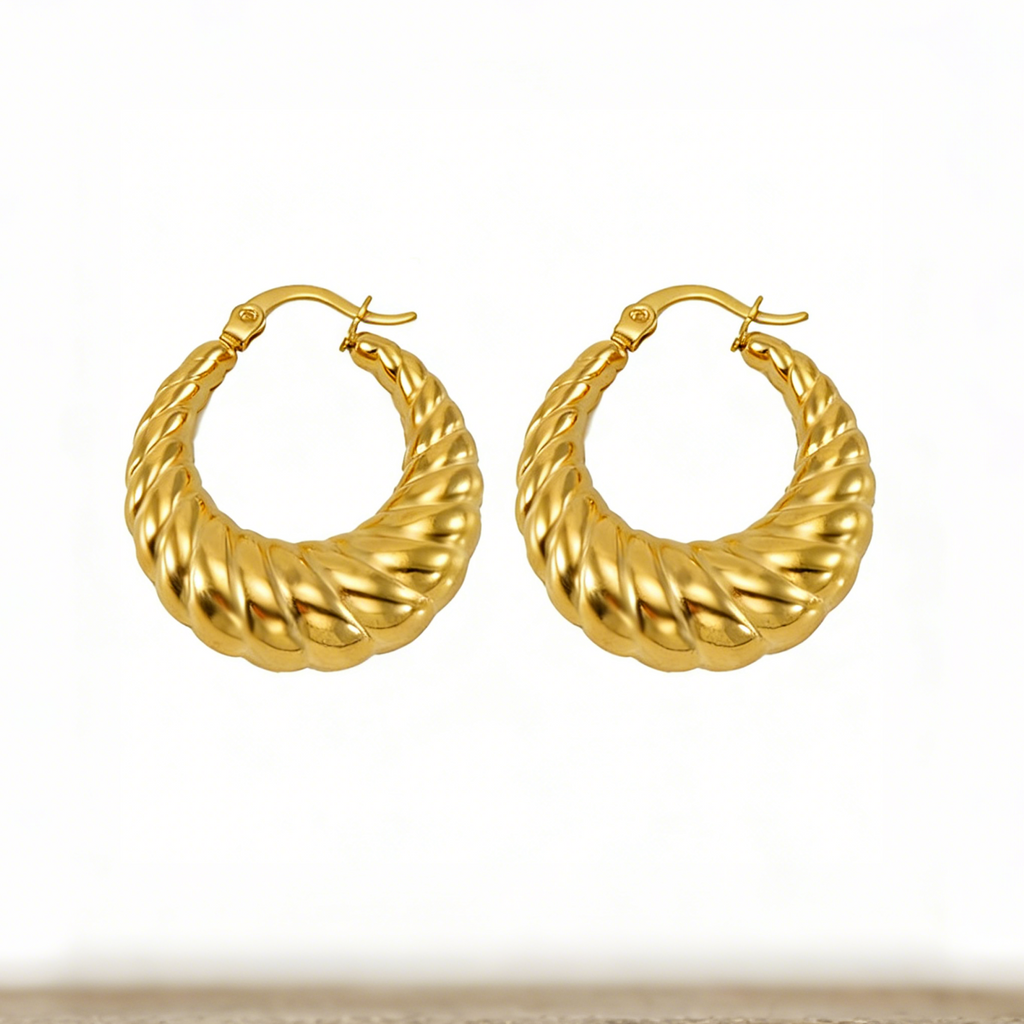 Jackie Gold plated huggies assorted