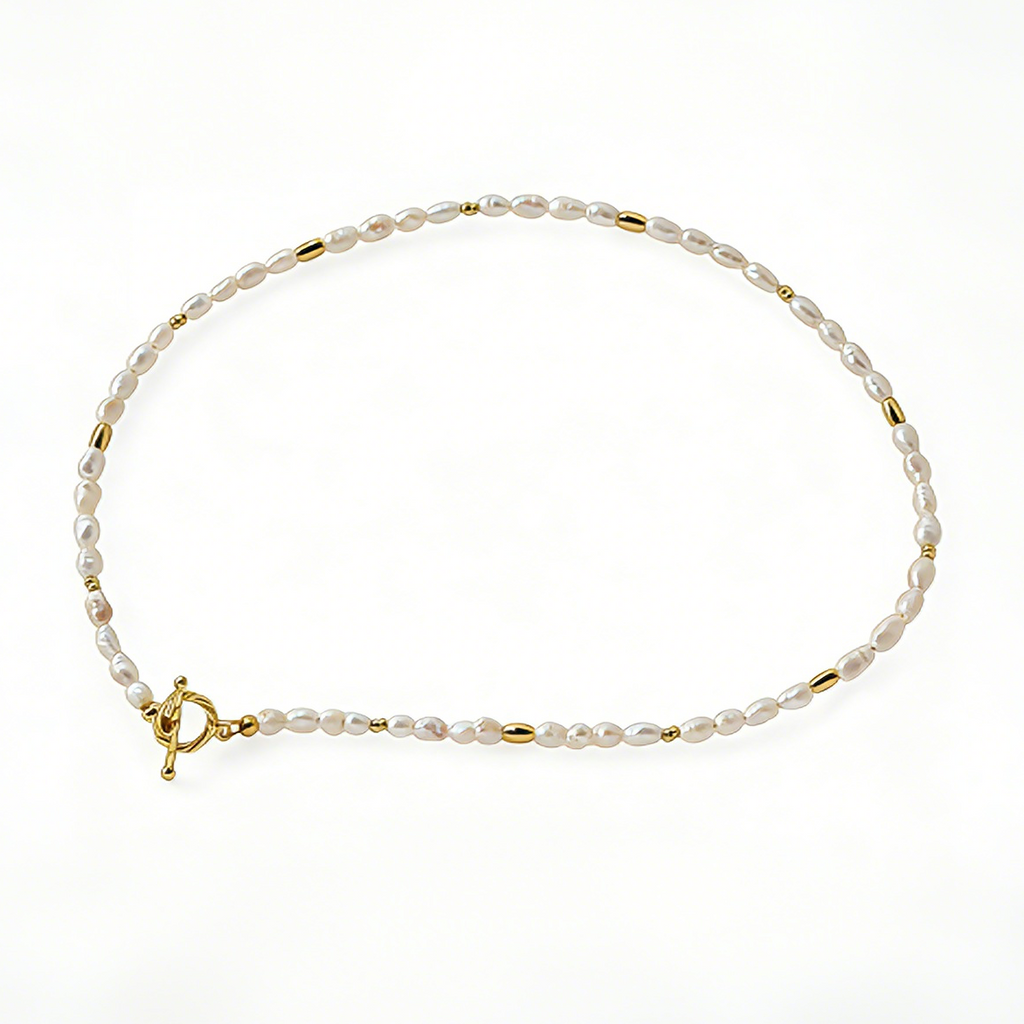 Keshi natural pearl necklace