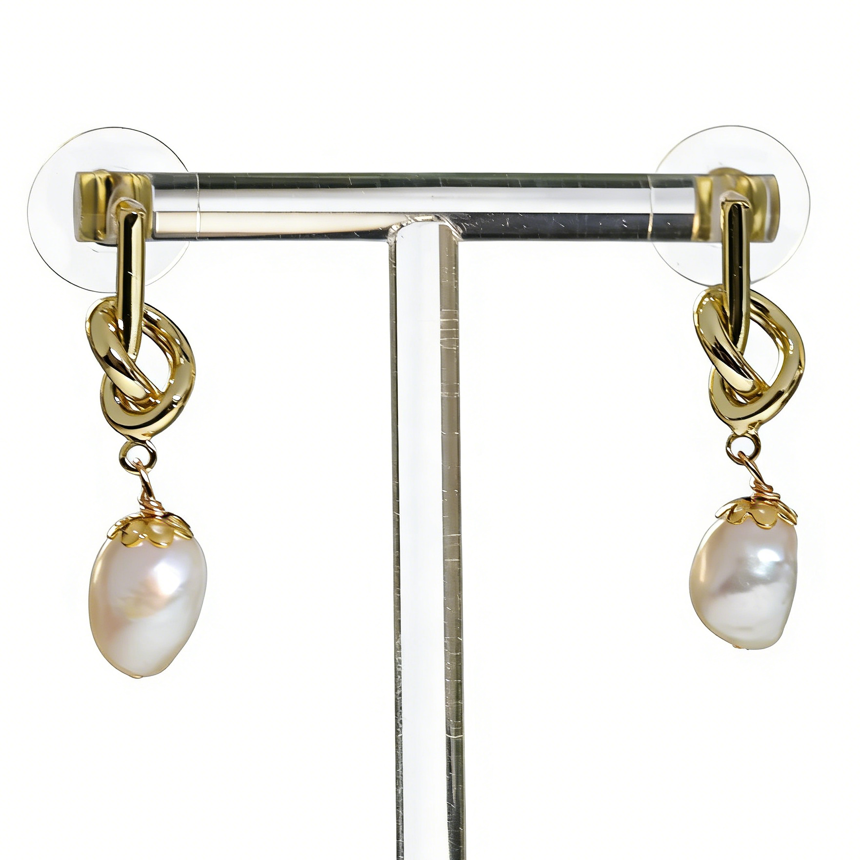 Knot Me Freshwater Pearl Earrings