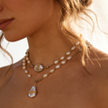 Long story natural baroque pearl necklace handmade