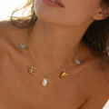 Summer Bay Gold Plated Freshwater Pearl Necklace