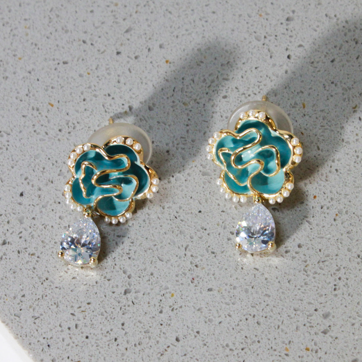 Camelia Cubic Zirconia Earring