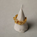 Gold plated lava open ring