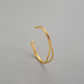 18k gold plated minimalist bangle