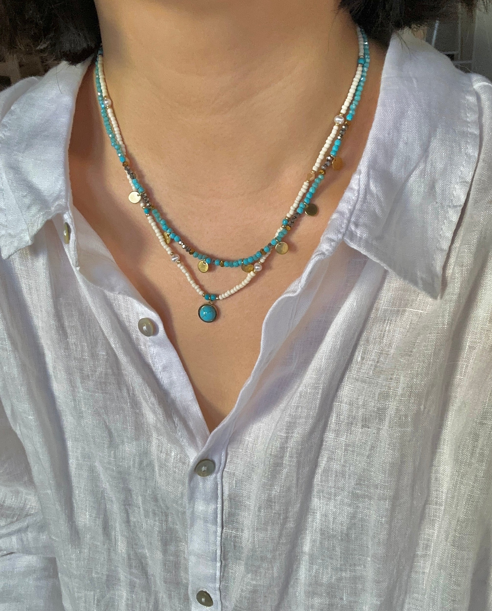 Turquoise dream necklace handmade